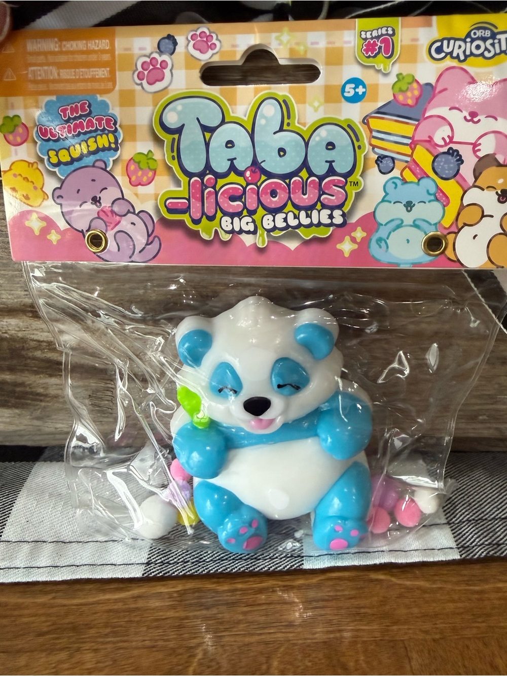 Taba-licious Blue & White Panda Squishy Plush Toy